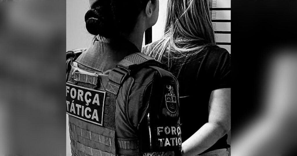 1º Pelotão de Força Tática captura foragida da justiça que estava em um